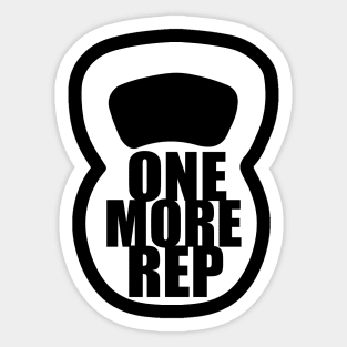 One More Rep - Kettlebell Sticker